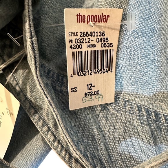 Liz Wear Vintage Jean Denim Strapless Dress - Picture 5 of 6